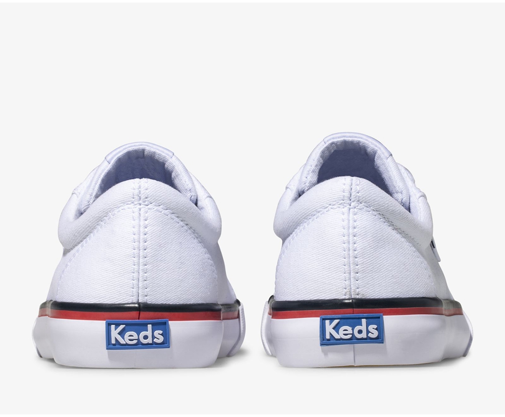 Tenis Keds Niña Blancos - Jump Kick Lona - 5270-LZQXP